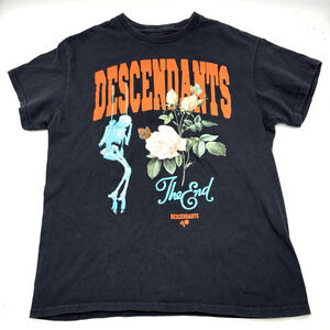 The Descendants 'The End' Skeleton Roses Graphic Print Tshirt Unisex M